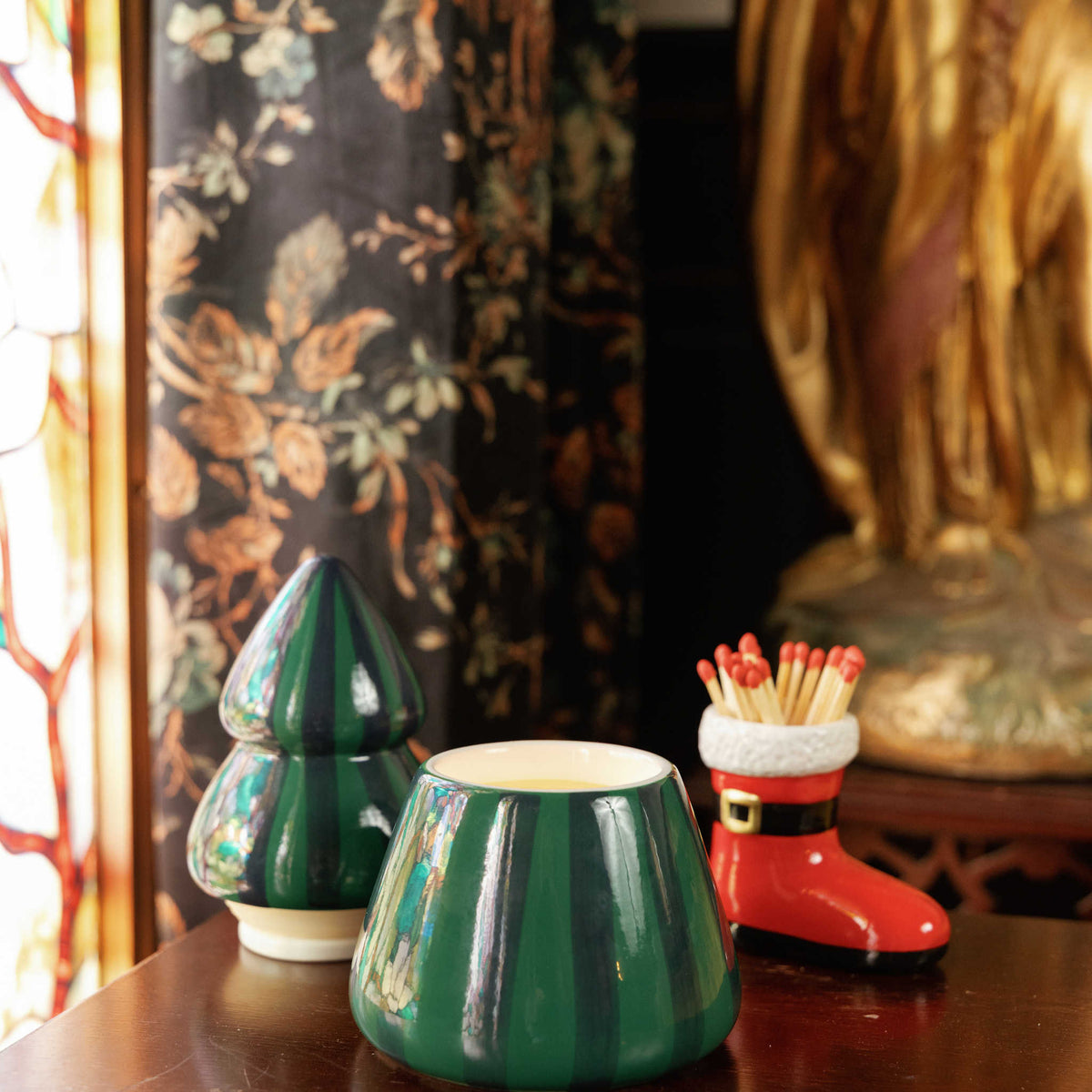 Cabana Christmas Ceramic Tree Candle | Balsam Fir Paddywax CCT0902EU Candles 9 oz / Balsam Fir