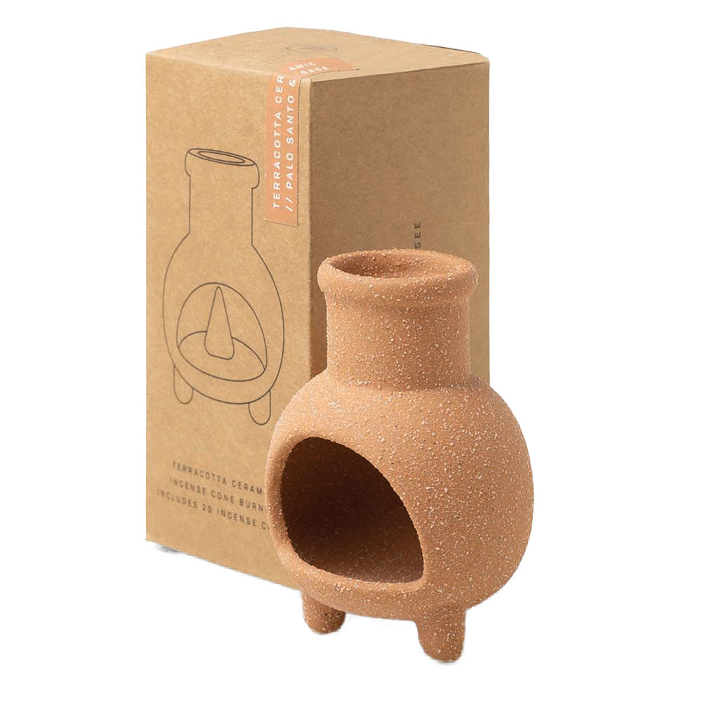 Chiminea Ceramic Incense Cone Holder