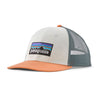 P-6 Logo LoPro Trucker Hat Patagonia 38283-WTPE-ALL Caps & Hats One Size / White/Peach Sherbet
