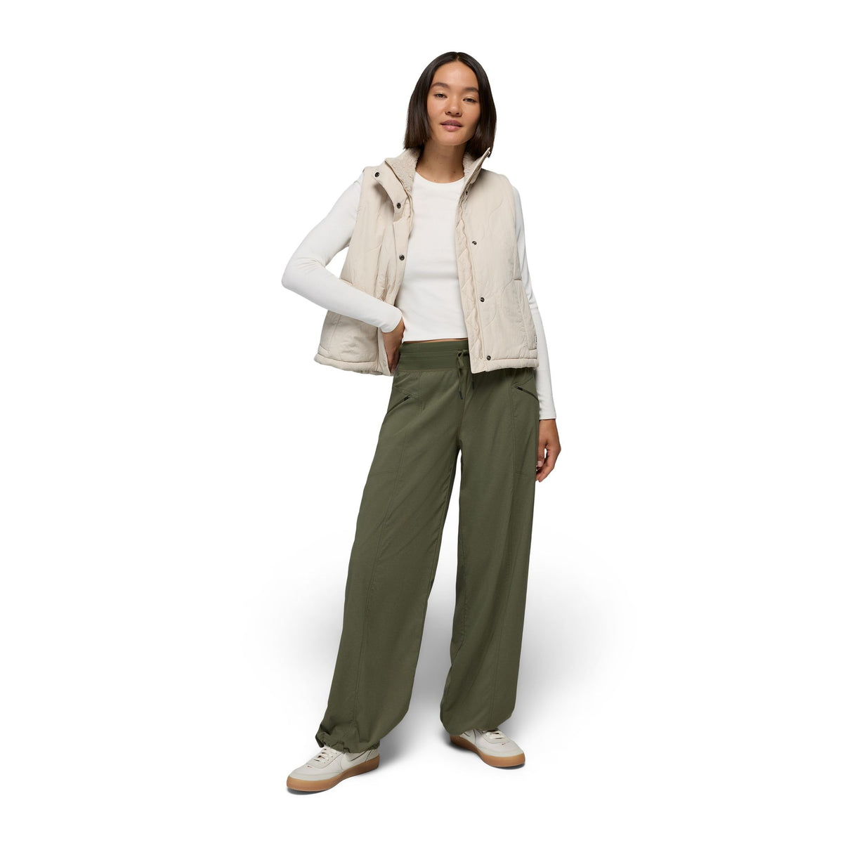 Koen Mid Rise Wide Leg Pant prAna Women's Trousers