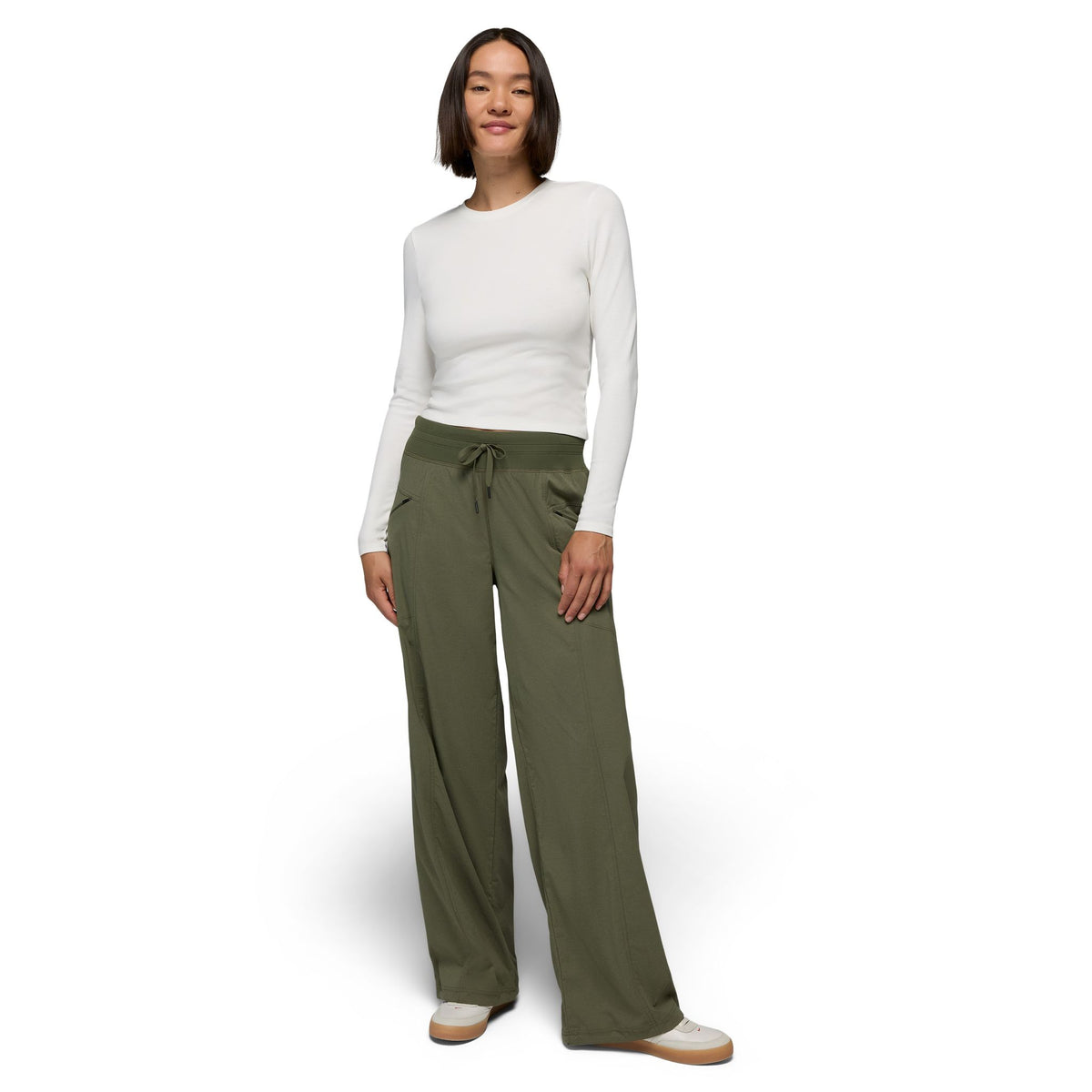 Koen Mid Rise Wide Leg Pant prAna Women's Trousers