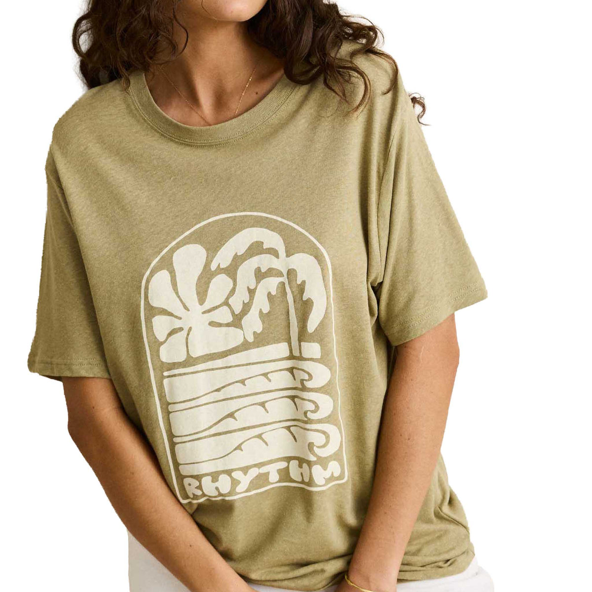 Palm And Sun Oversized Tee | Women's Rhythm Women's Tees