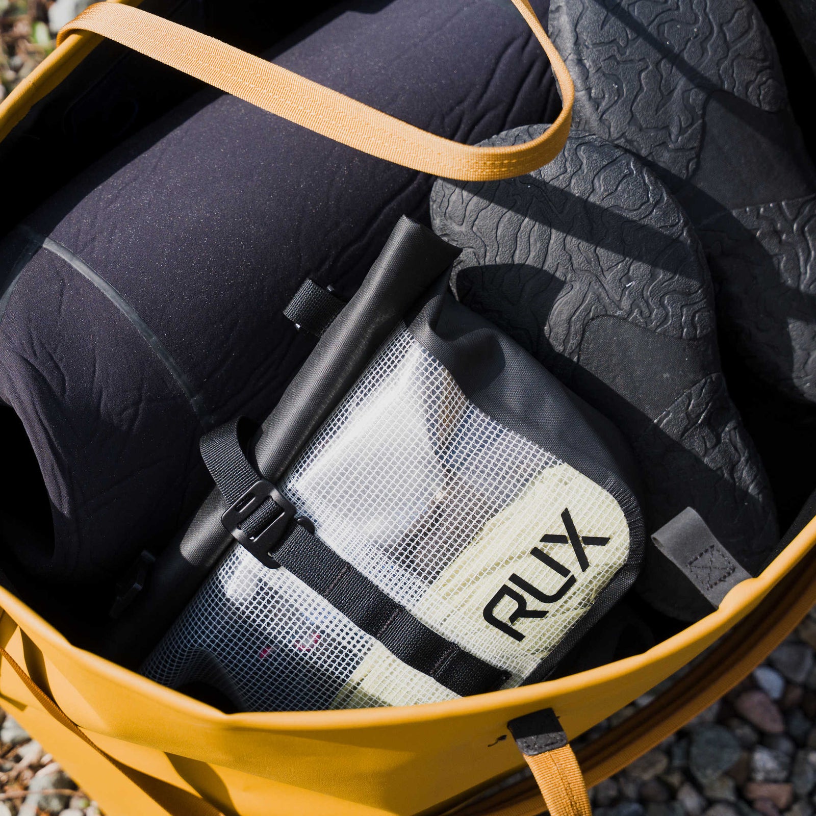 RUX Waterproof Packing Pocket 2L RUX PK0126-A35WP-2B Camp Storage Bags 2L / Black With Clear