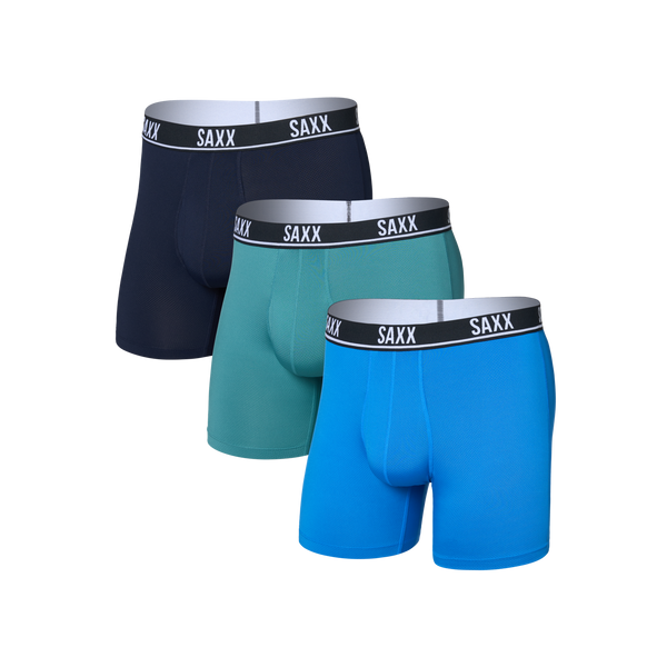 Essential Performance Mesh Boxer Brief Fly | 3 Pack SAXX Underwear Men's Underwear