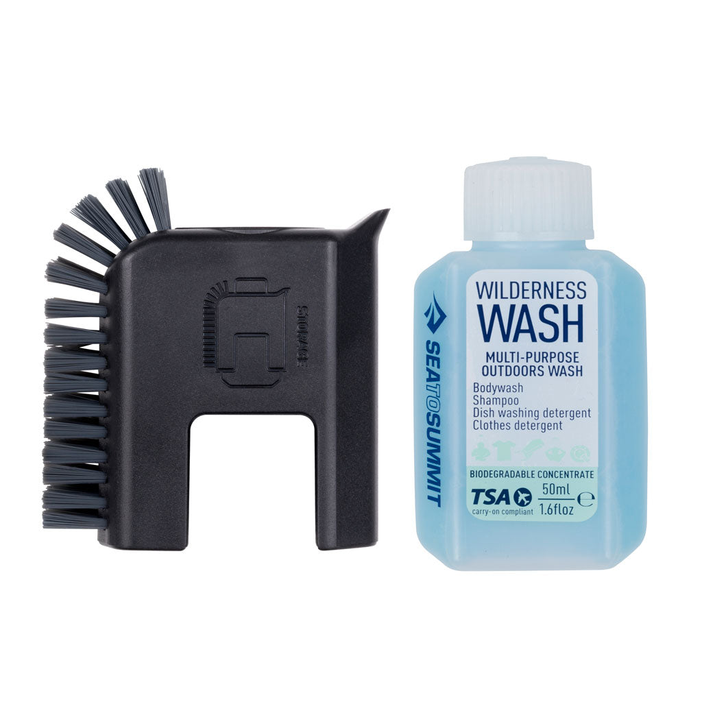 Camp Kitchen Clean-Up Kit Sea to Summit ACK011071-122103 Cooking Accessories 6 Piece Set / Black