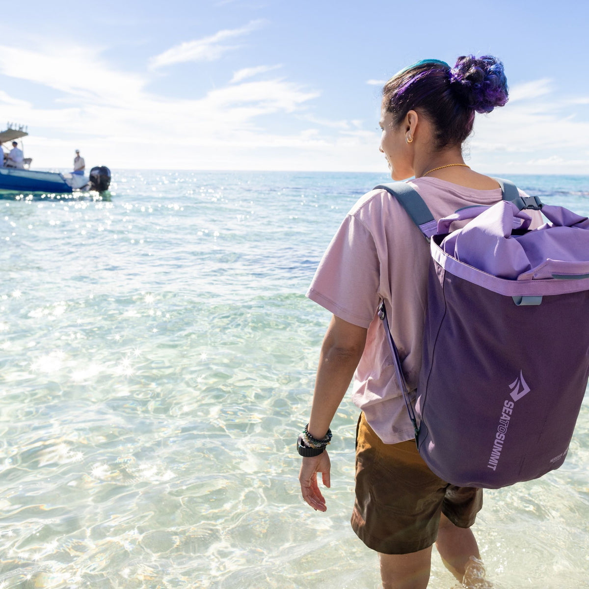Meridian Waterproof Tote Pack Sea to Summit 59406 Tote Bags 25L / Purple