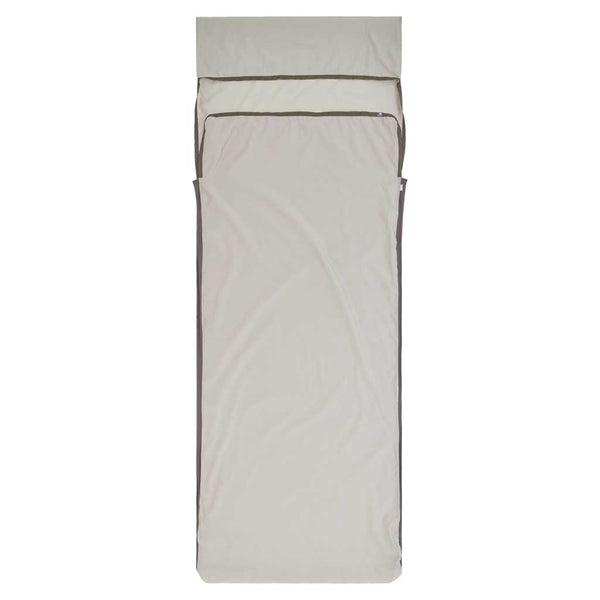 Silk Blend Sleeping Bag Liner | Rectangular & Pillow Sleeve Sea to Summit ASL032051-251803 Sleeping Bag Liners Universal / Moonstruck Grey