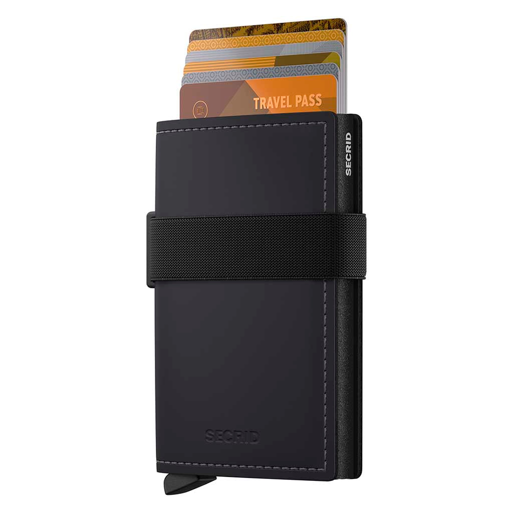 Bandwallet Matte Leather Secrid bma-black-black Wallets One Size / Black/Black