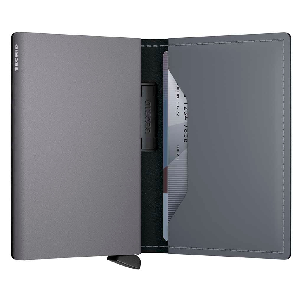 Bandwallet Matte Leather Secrid bma-grey-grey Wallets One Size / Grey/Grey