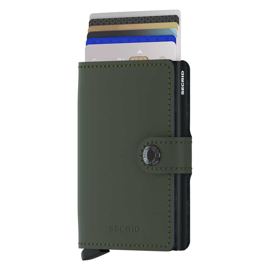Miniwallet Matte Secrid mm-green-black Wallets One Size / Green/Black