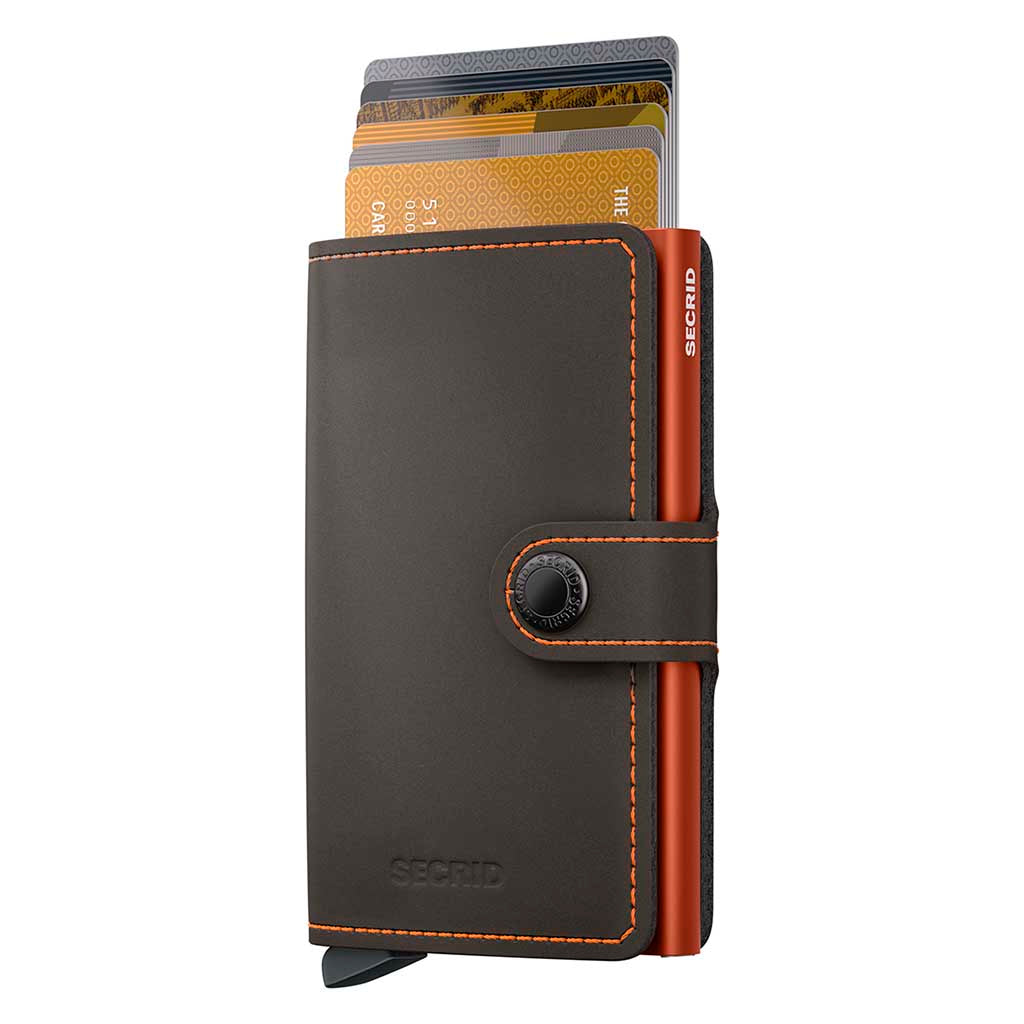 Miniwallet Matte Secrid mm-truffle-orange Wallets One Size / Truffle/Orange