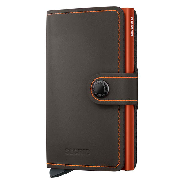 Miniwallet Matte Secrid mm-truffle-orange Wallets One Size / Truffle/Orange