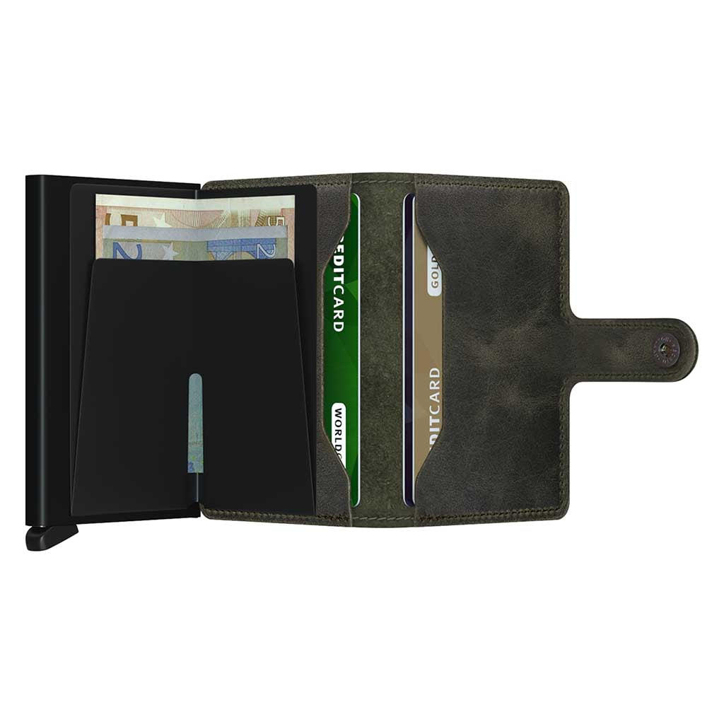 Miniwallet Vintage Secrid mv-olive-black Wallets One Size / Olive/Black