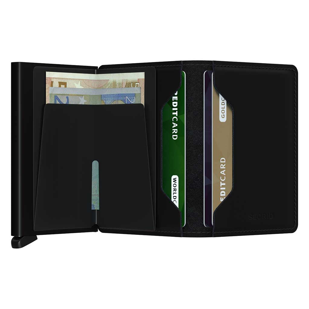 Slimwallet Matte Secrid sm-black Wallets One Size / Black