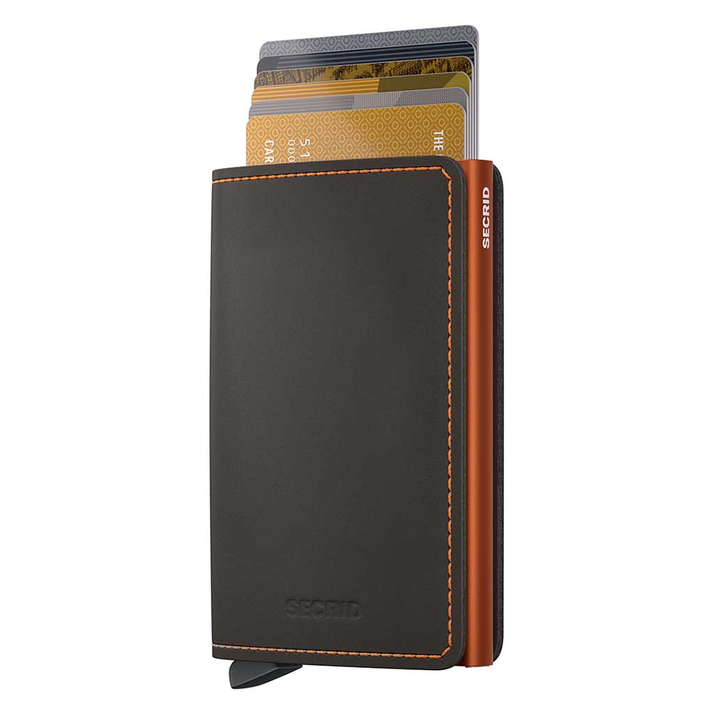 Slimwallet Matte Secrid sm-truffle-orange Wallets One Size / Truffle/Orange