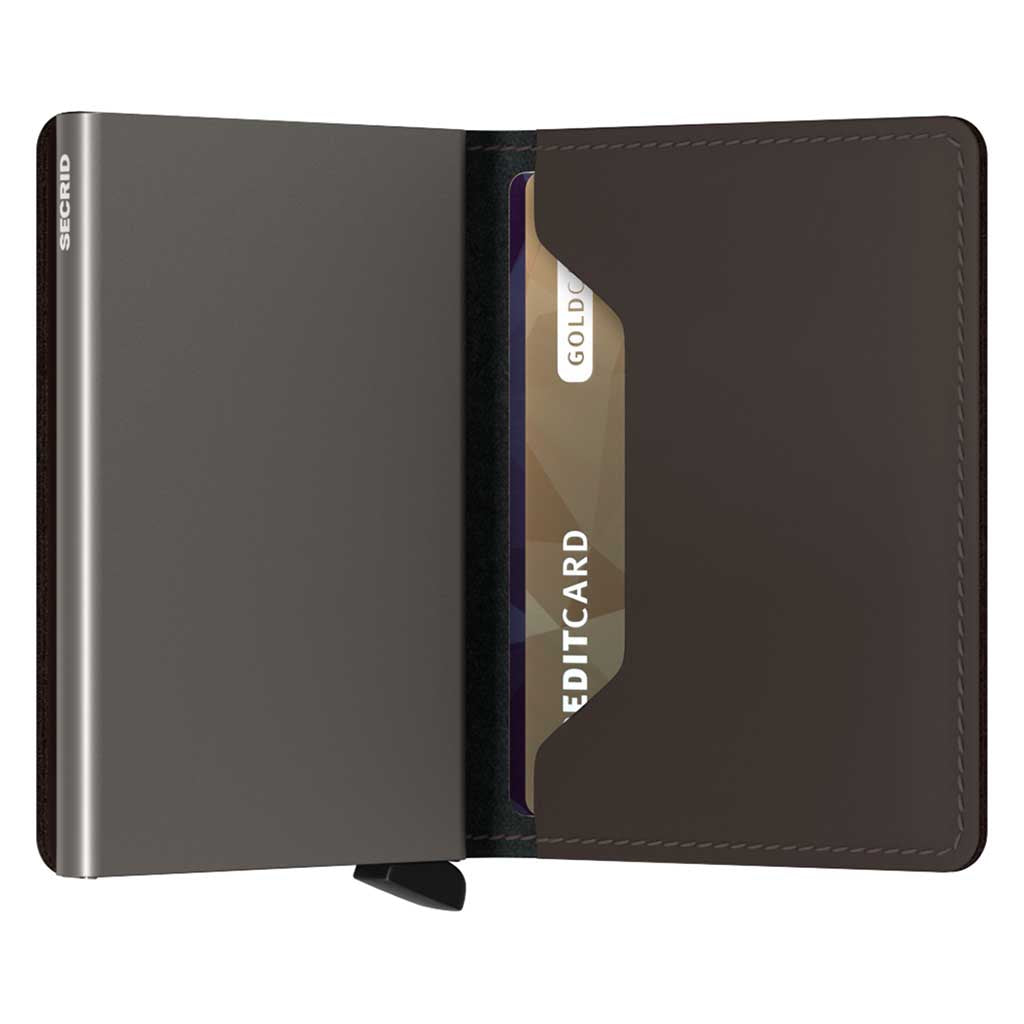 Slimwallet Matte Secrid sm-truffle Wallets One Size / Truffle