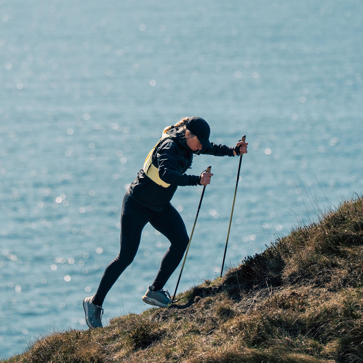 Running Poles Carbon Z | Fixed | 115cm Silva 38606 Walking Poles 115cm / Black/Yellow