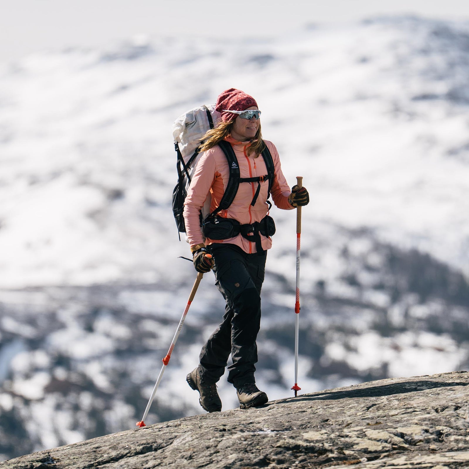 Trekking Poles Alu All Season | Alpine | Tele | 82-145cm Silva 38613 Walking Poles 82-145cm / White/Orange