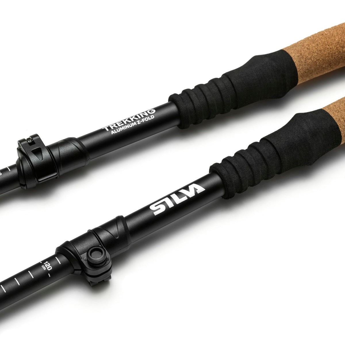 Trekking Poles | Alu Z-Fold | Adjustable | 115-135cm Silva 38455 Walking Poles 115-135cm / Black