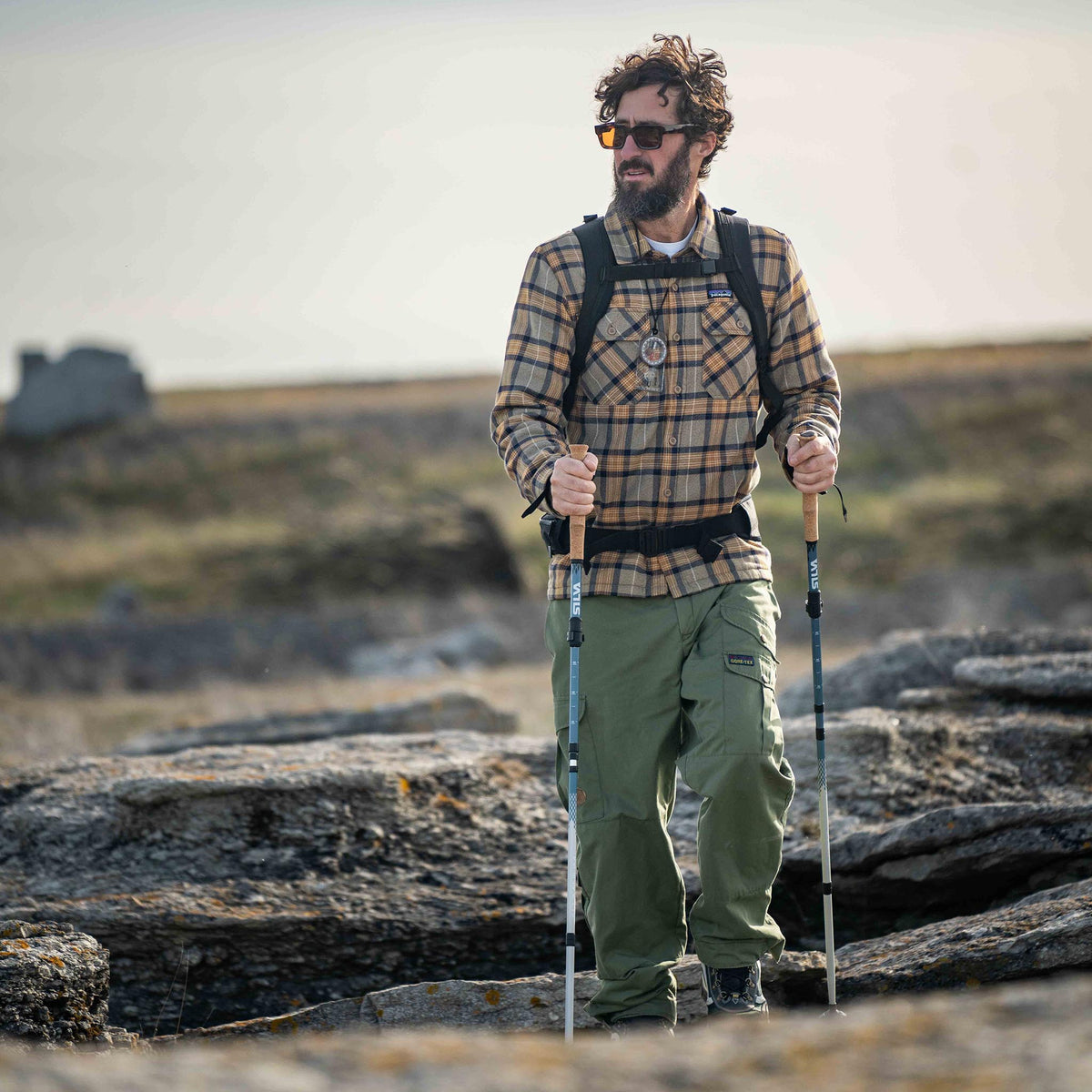 Trekking Poles | Alu Z-Fold | Adjustable | 115-135cm Silva 38611 Walking Poles 115-135cm / Silver/Blue
