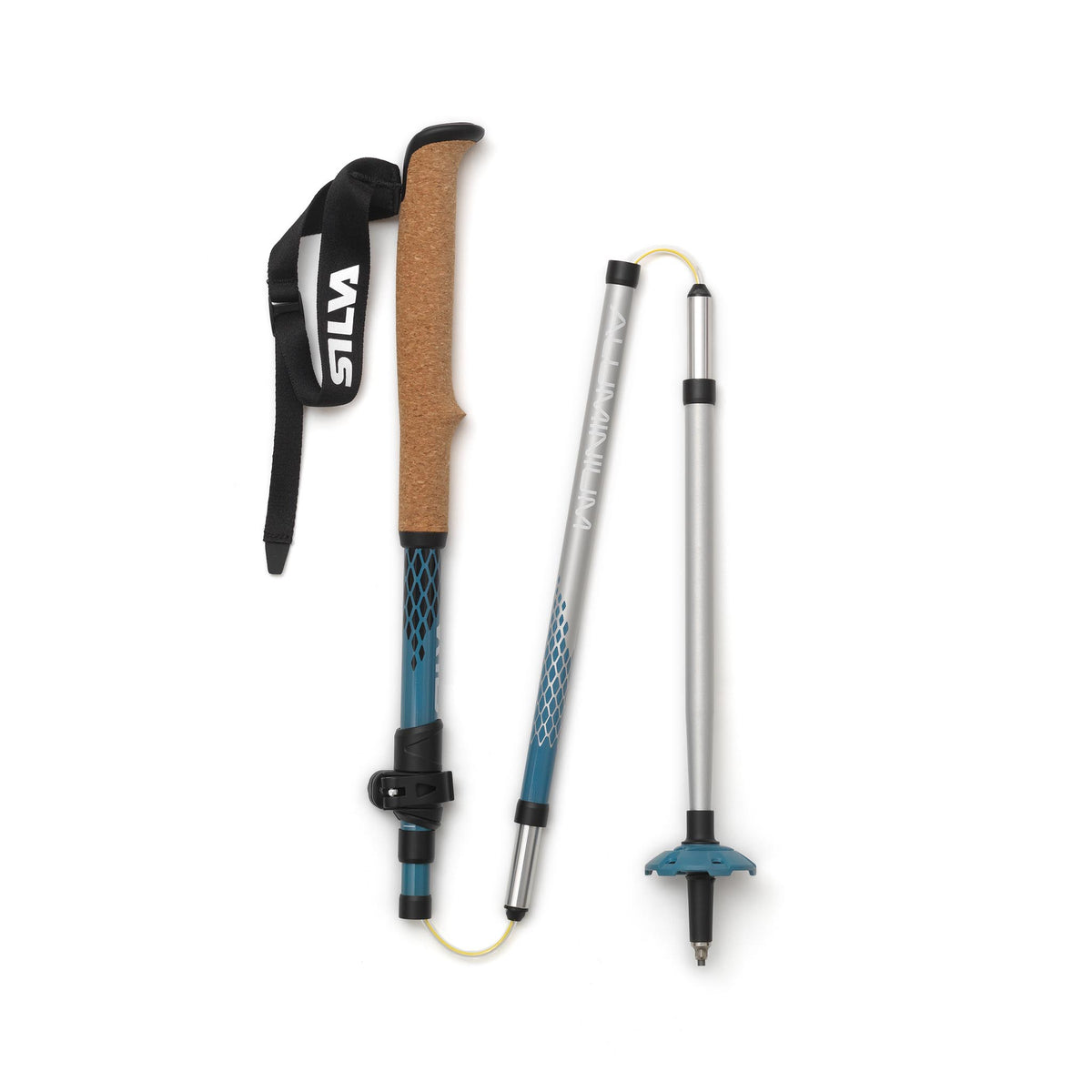 Trekking Poles | Alu Z-Fold | Adjustable | 115-135cm Silva 38611 Walking Poles 115-135cm / Silver/Blue