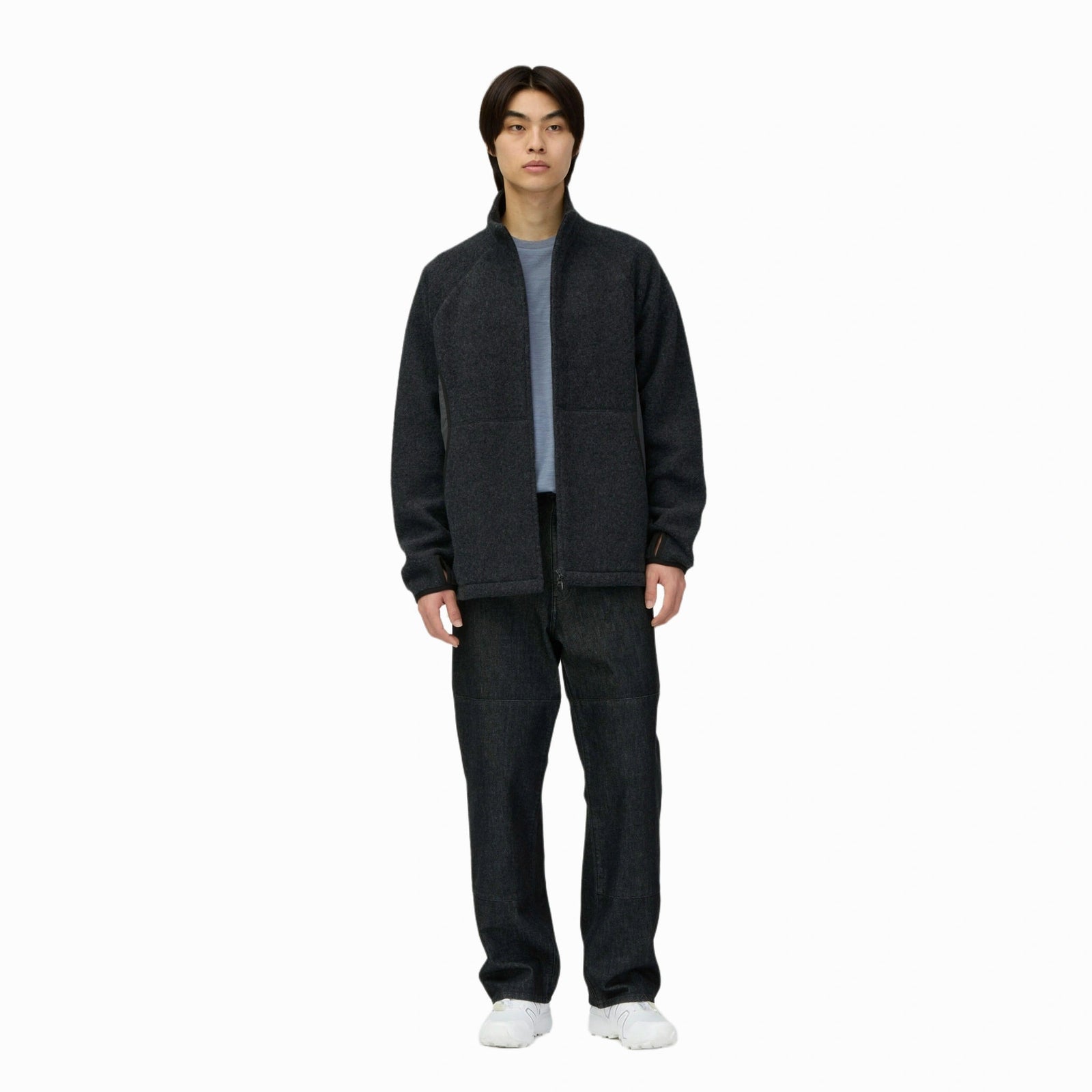 Calamai Wool Fleece Jacket Snow Peak Unisex Fleece Jackets