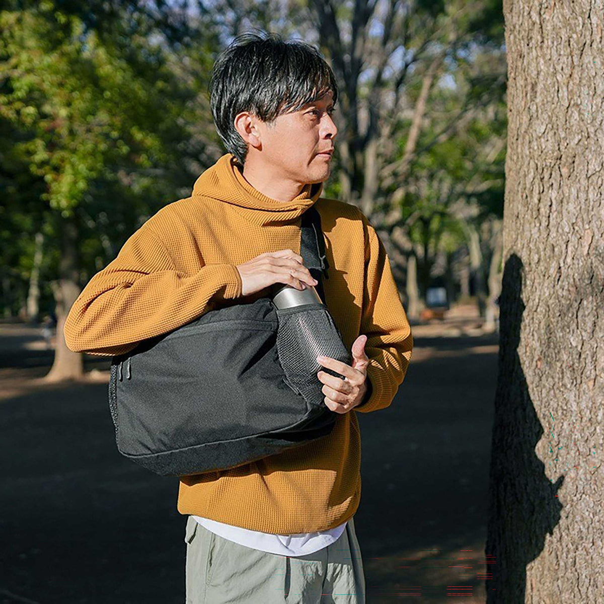 Everyday Use Middle Shoulder Bag Snow Peak AC-25SU40300019 Messenger Bags One Size / Black