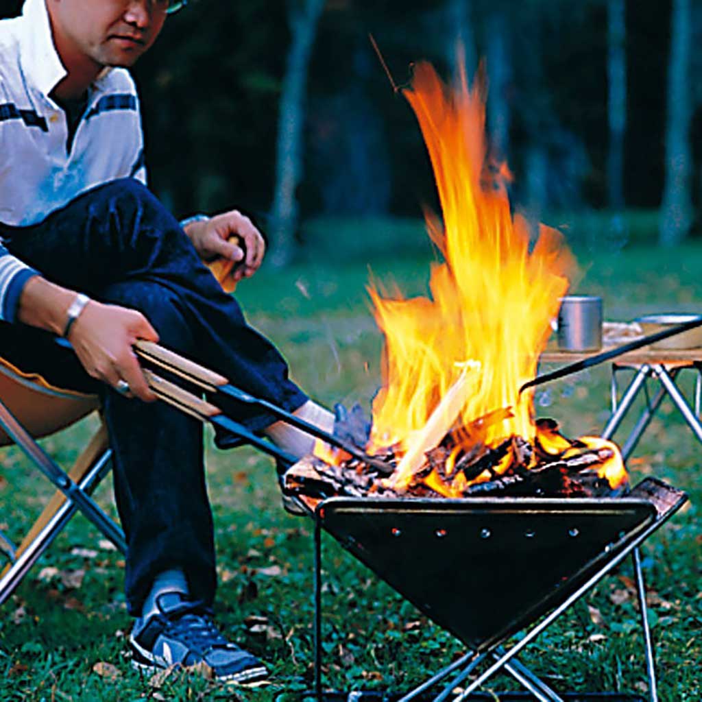 Fire Tool Set Pro Snow Peak N-024 Firepit Accessories One Size / Tan