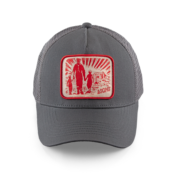 Trucker Badge Cap &SONS TRUCKGREY Caps & Hats One Size / Grey