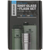 Pre-Party Shot Glass & Flask Set Stanley 10-01883-034 Camp Flasks 230ml / Hammertone Green