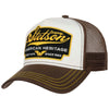 Trucker Cap | American Heritage Stetson 7751103-67-OS Caps & Hats One Size / Brown/White