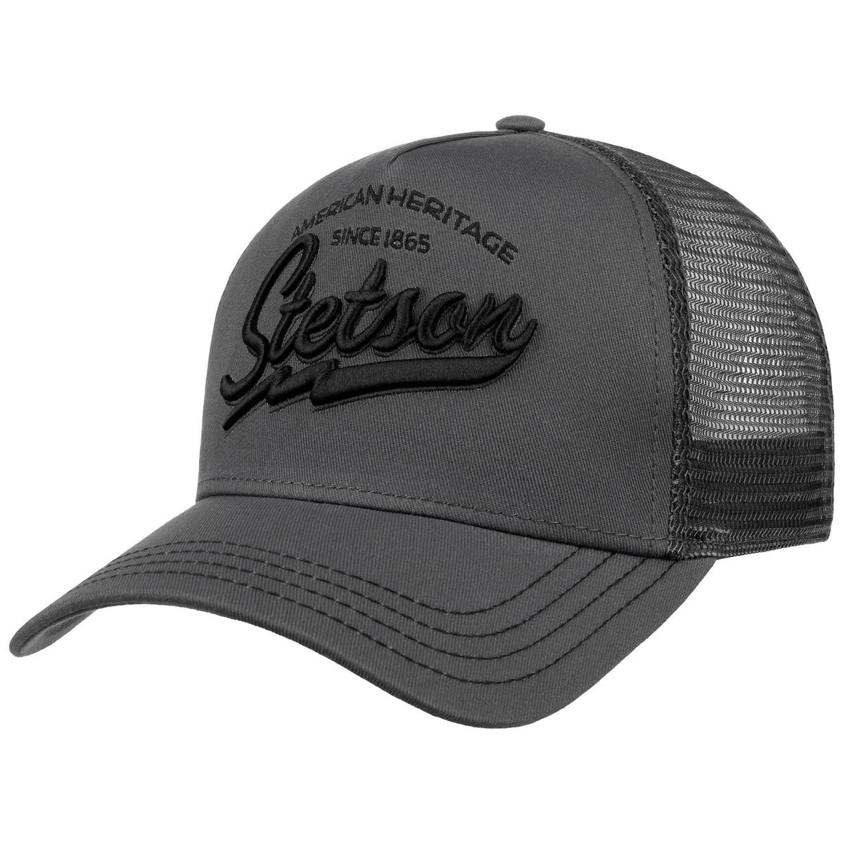 Trucker Cap | American Heritage Classic Stetson 7751171-3-OS Caps &amp; Hats One Size / Grey