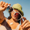 Makani Sunski SUN-MK-ISS Sunglasses One Size / Ivory Sepia