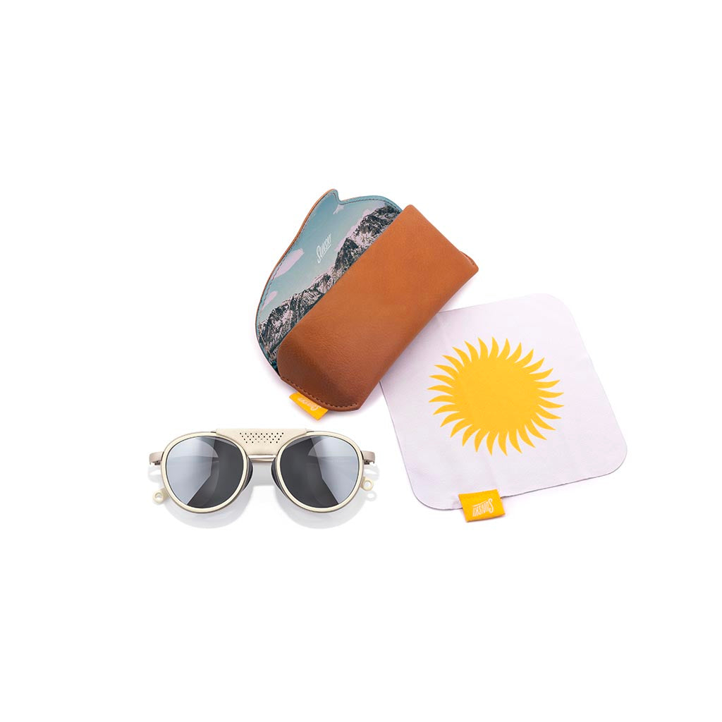 Strada Sunski SUN-ST-ISI Sunglasses One Size / Ivory Silver