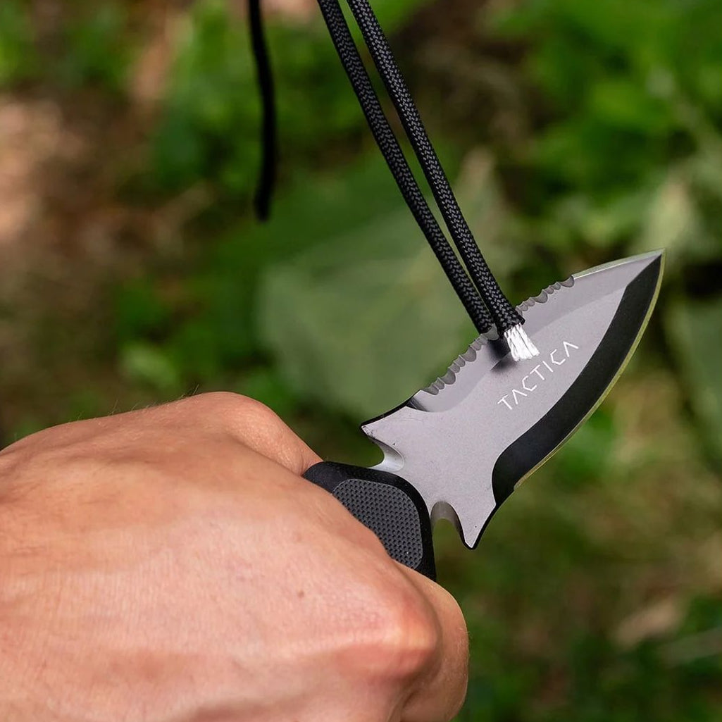 K.220 Search & Rescue Knife | Compact | Sharp Tip TACTICA TCK0220CBLKBLK-SHRP Knives One Size / Black - Sharp