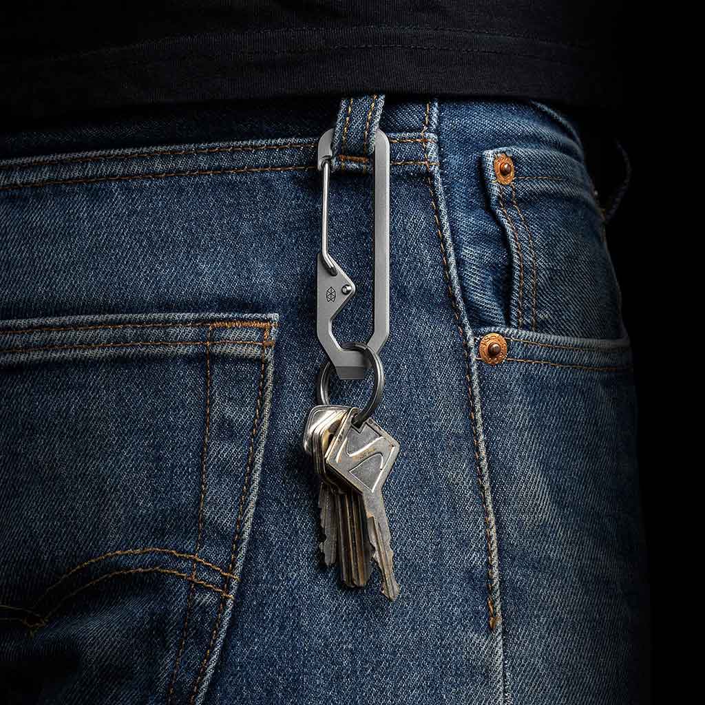 The Holcombe The James Brand ES210900-10 Keyrings One Size / Black/Stainless