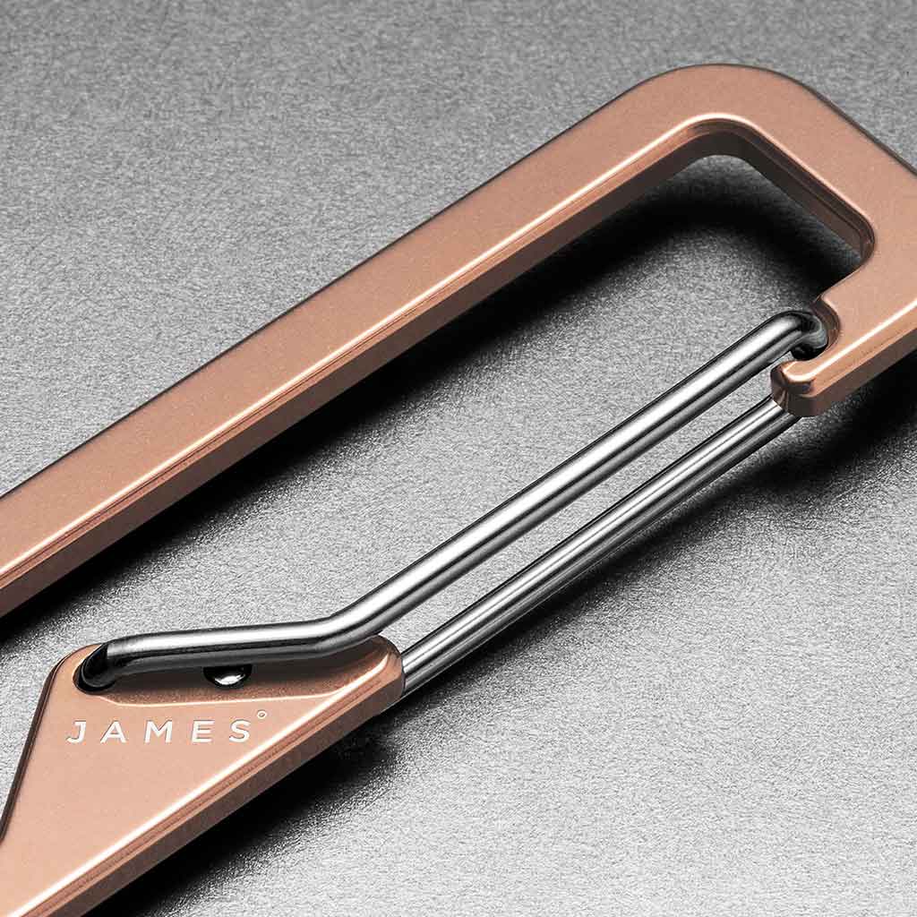 The Holcombe The James Brand ES210949-10 Keyrings One Size / Rose Gold/Stainless