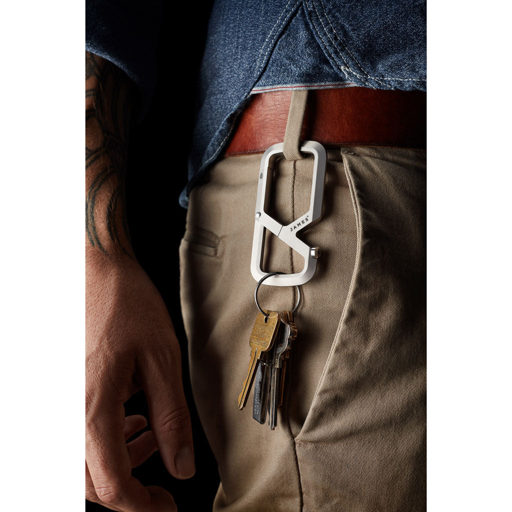 The Mehlville The James Brand ES201930-10 Keyrings One Size / Titanium
