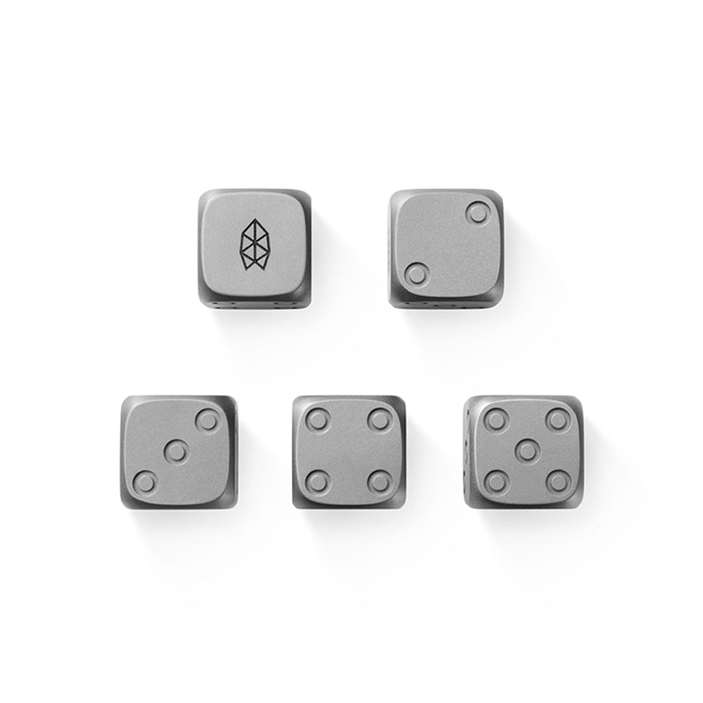 Titanium Dice Set The James Brand AC536930-10 Keyrings One Size / Titanium