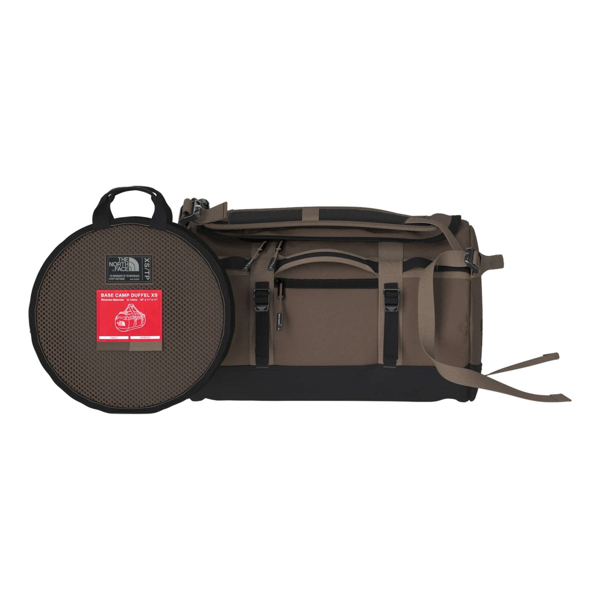 Base Camp Duffle - XS The North Face NF0A52SSXE7-OS Duffle Bags 31L / Smokey Brown/TNF Black/Garnet