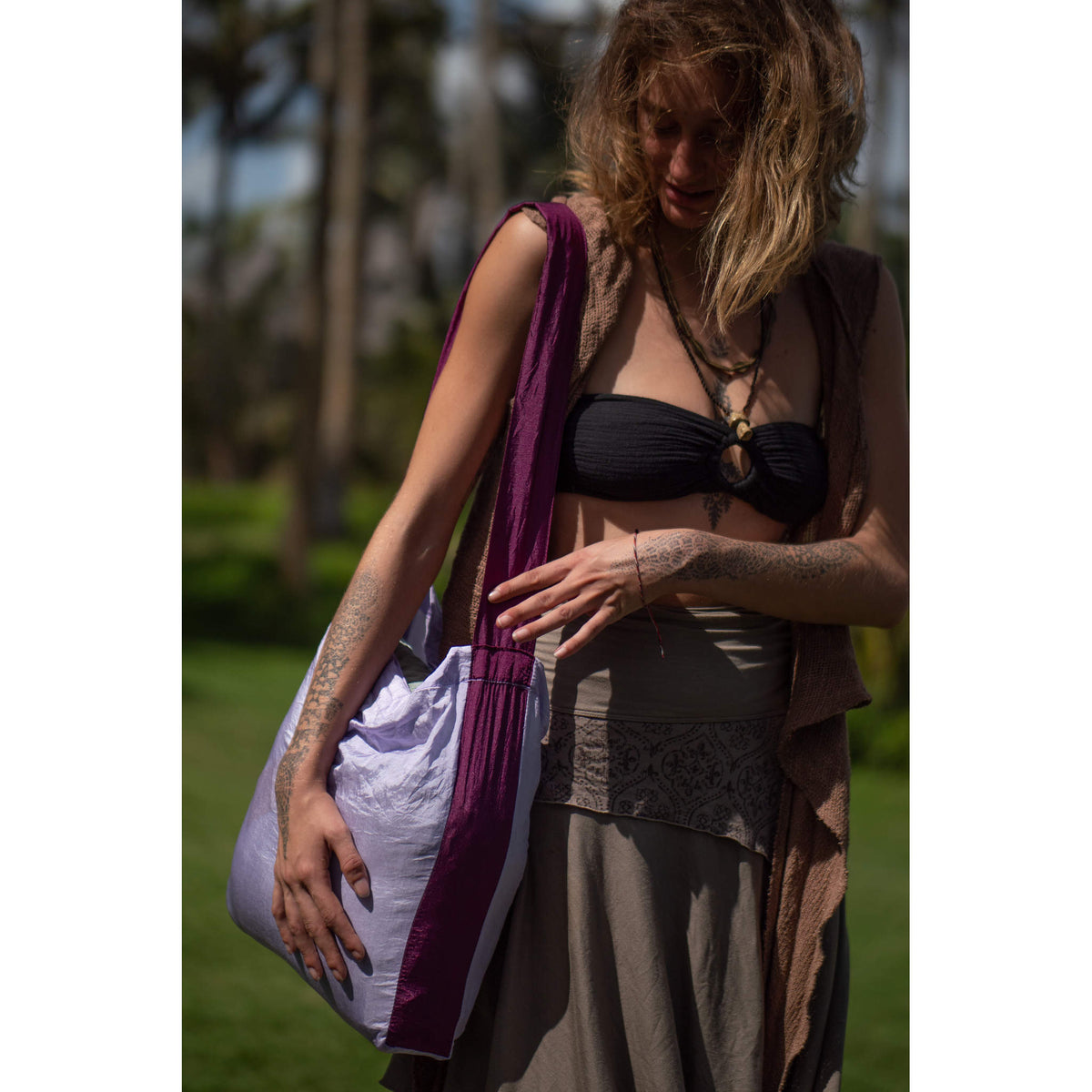 Eco Bag Ticket To The Moon TMEBM1978 Tote Bags 15L / Light Purple/Plum