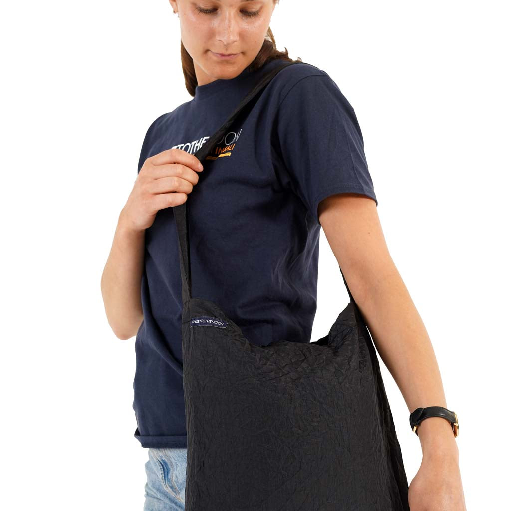 Eco Bag Ticket To The Moon TMEBL0707 Tote Bags 30L / Black/Black