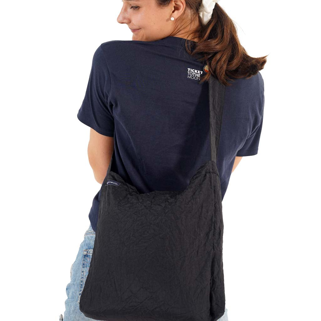 Eco Bag Ticket To The Moon TMEBL0707 Tote Bags 30L / Black/Black