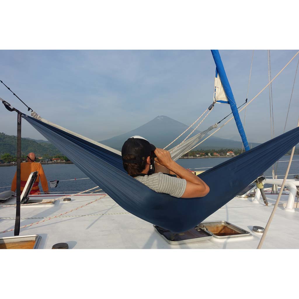 Lightest Hammock Ticket To The Moon TMLR52 Hammocks 320 x 140cm / Navy Blue