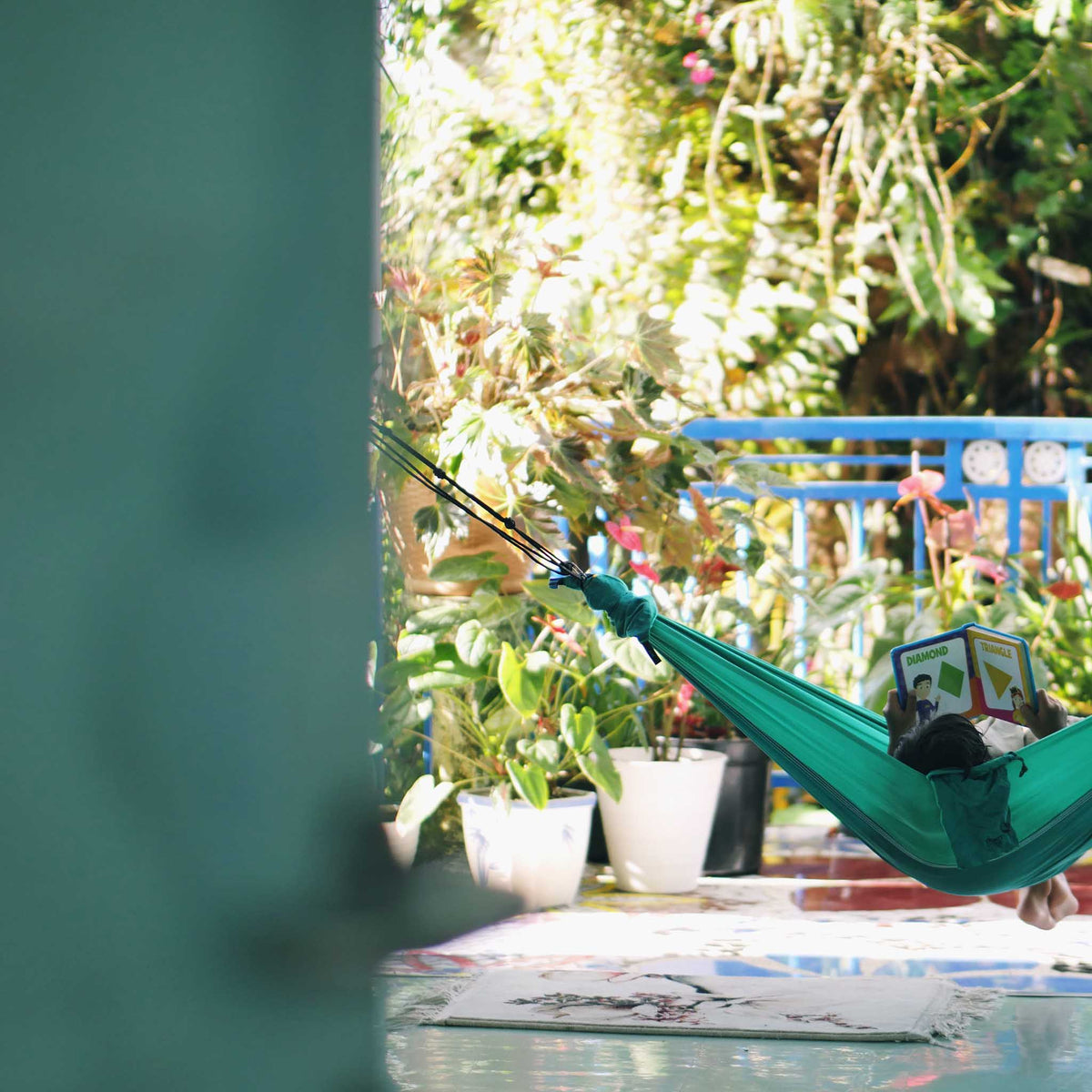 Mini Hammock Set Ticket To The Moon TMMINI3611 Hammocks 160 x 100 cm / Emerald Green/Green