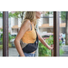 Upcycled Sling Bag Ticket To The Moon TMSLB0741 Sling Bags One Size / Black/Natural Beige