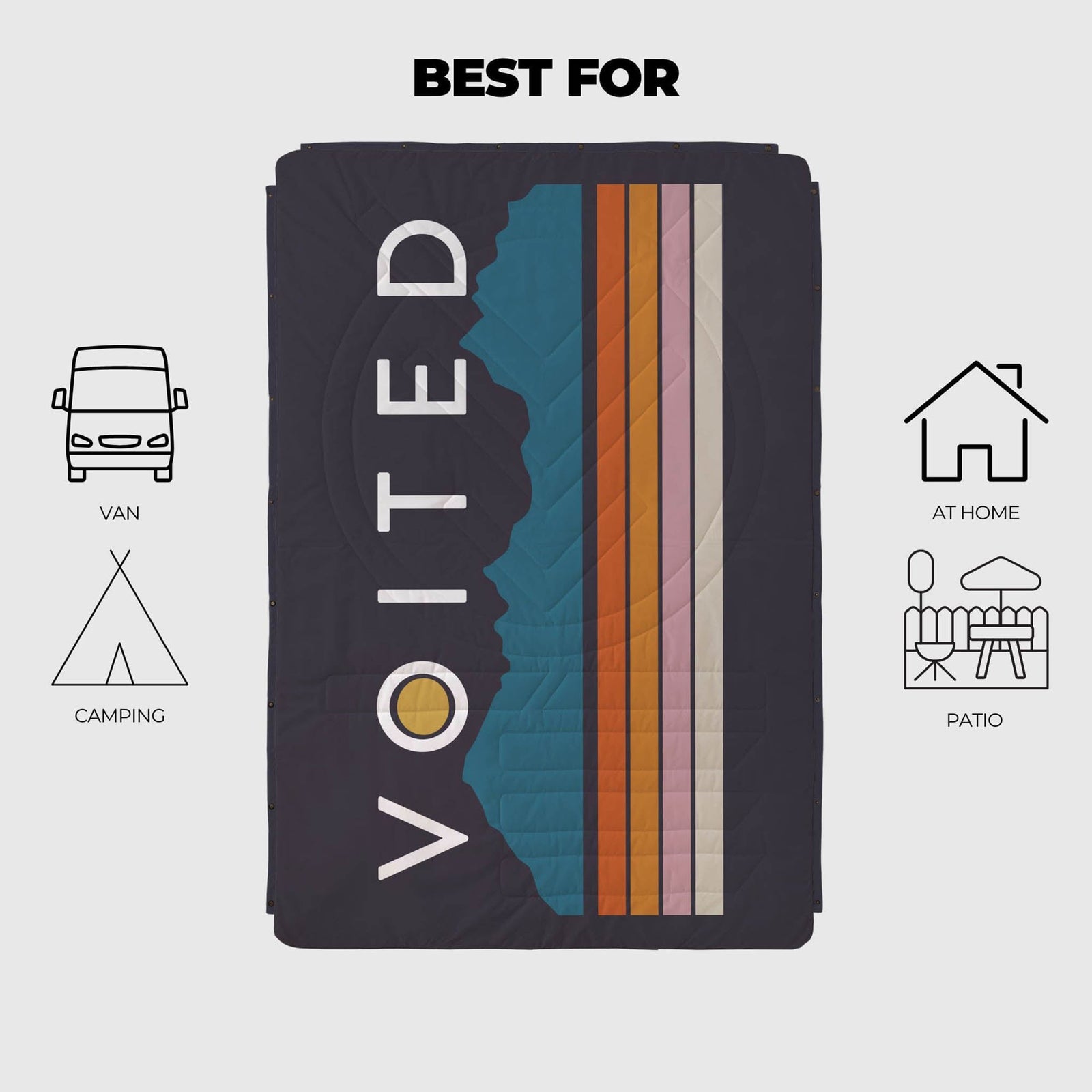 CloudTouch Blanket Voited V2502BLCTCPKS Blankets One Size / Peaks