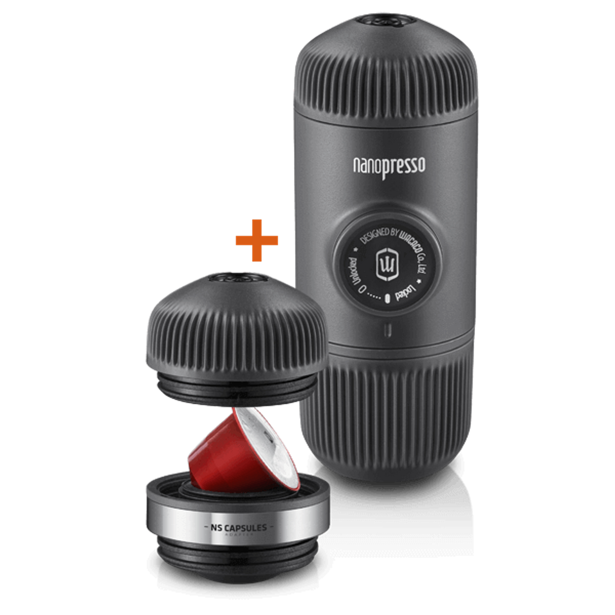 Nanopresso + NS Adapter Wacaco 4897066230108 Coffee Makers One Size / Black
