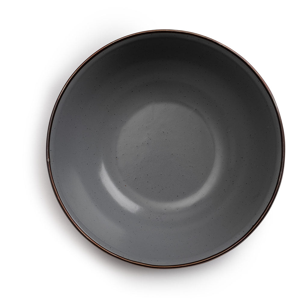 Enamel Bowls | Set of 2 Barebones Living CKW-357 Bowls One Size / Slate Grey