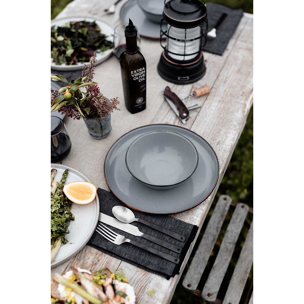 Enamel Bowls | Set of 2 Barebones Living CKW-357 Bowls One Size / Slate Grey